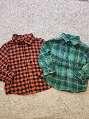 4T Boys Flannel Shirts